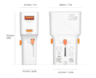 4smarts World Travel Adapter Nomad Pocket 25W USB-C/USB-A - 1512661 - zdjęcie 3